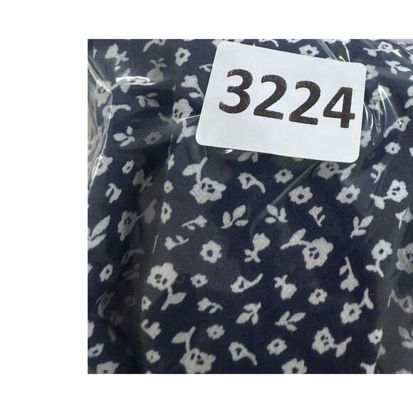 LOFT Size 8 Graden Floral Shirt Dress Button Front Short Sleeve Blue - Picture 7 of 7